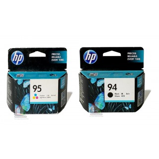 HP 94 , HP 95 ตลับหมึกชุดสีดำ และตลับรวมสี แท้ประกันศูนย์